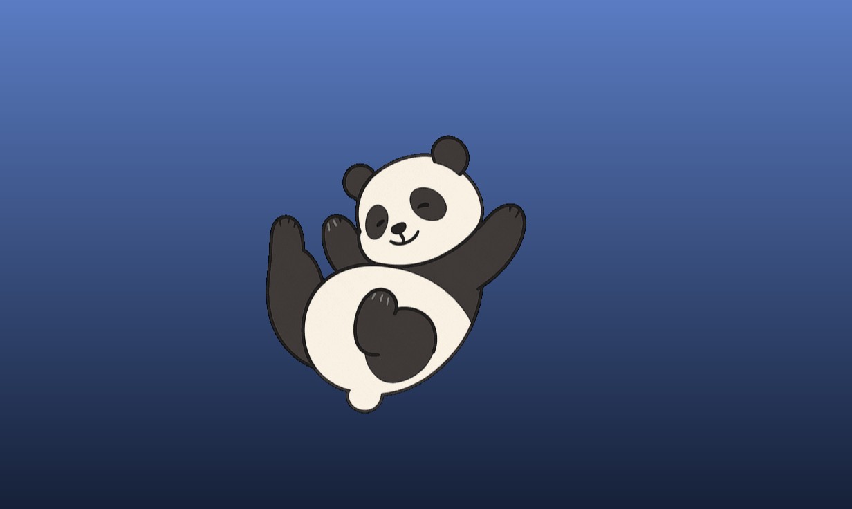 animación panda